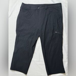 Eddie Bauer Women's Black Cargo Capri Hiking Outdoor Pants sz 16
